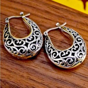 Sterling Silver filigree earrings
